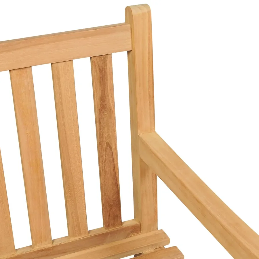 Banc de jardin 114 cm bois de teck solide - 4