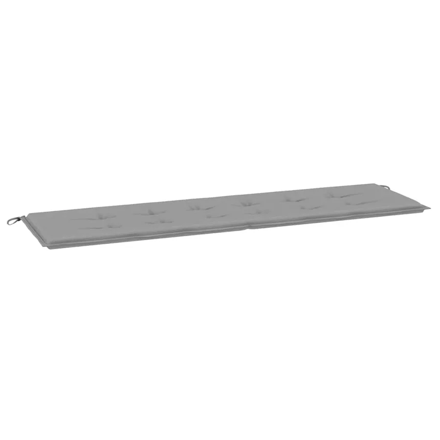 Coussin de banc de jardin gris 180x50x3 cm tissu oxford - 2