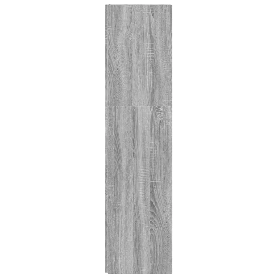 Armoire d'angle Sonoma gris 33x33x132 cm Bois d'ingénierie - 5