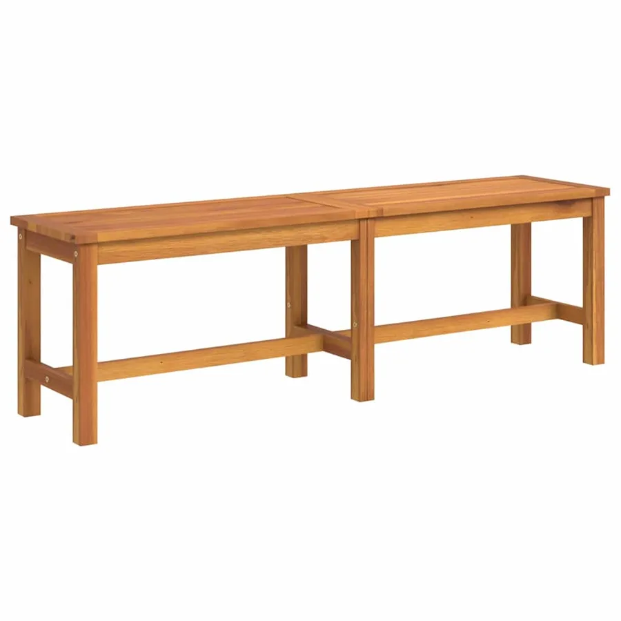 Banc de jardin 150x35x45 cm bois massif d'acacia - 2