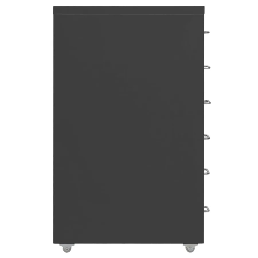 Classeur mobile Anthracite 28x41x69 cm Métal - 3