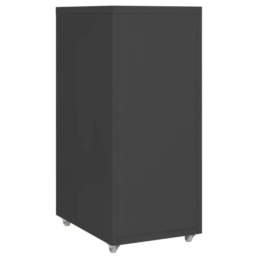 Classeur mobile Anthracite 28x41x69 cm Métal - 4