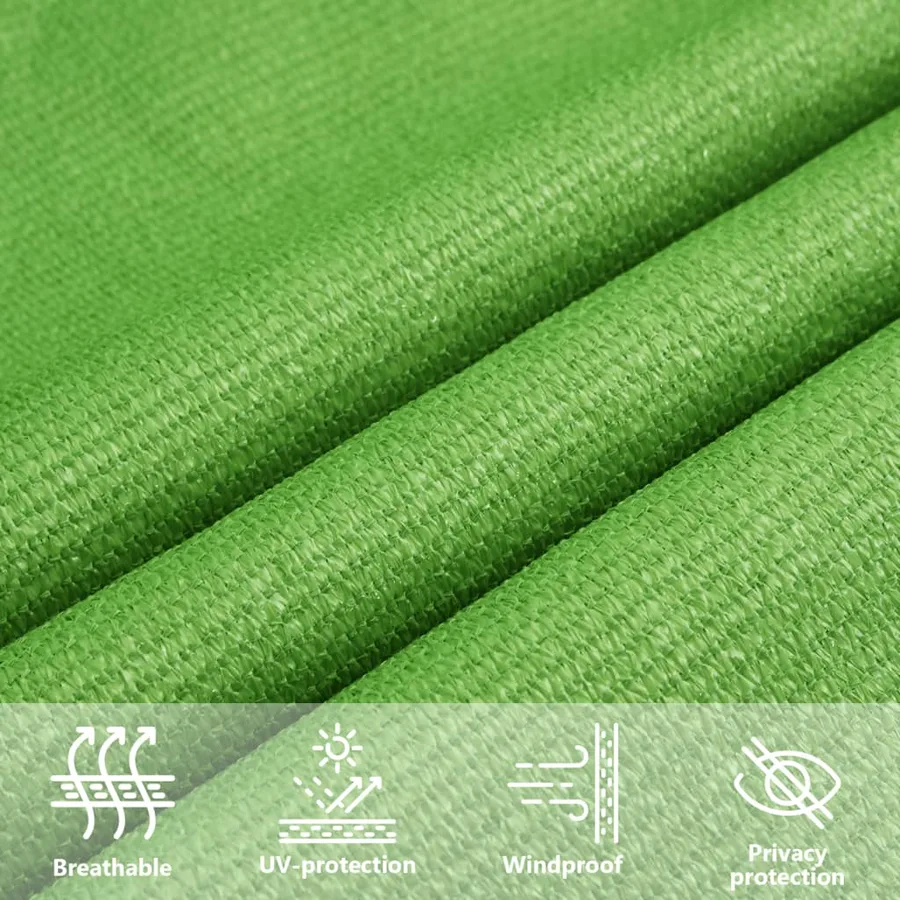 Voile d'ombrage 160 g/m² Vert clair 2x4,5 m PEHD - 11