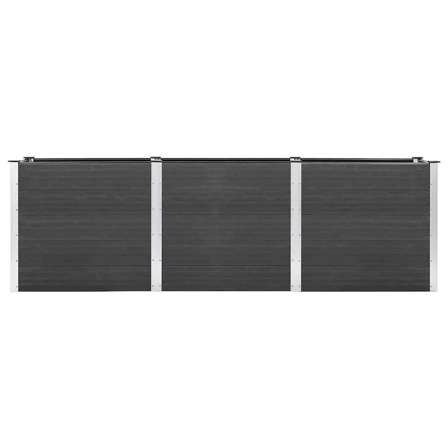 Lit surélevé de jardin Gris 300x50x91 cm WPC - 3