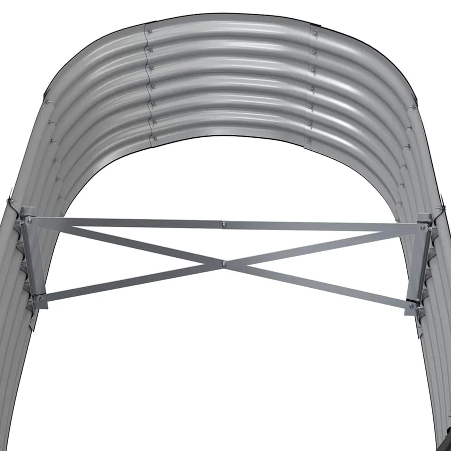 Lit surélevé de jardin Acier galvanisé Anthracite - 5