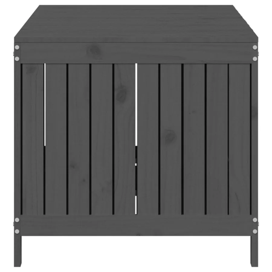 Boîte de rangement de jardin Gris 147x68x64 cm Bois de pin - 7