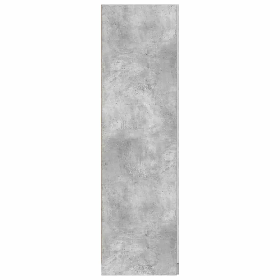 Garde-robe Gris béton 80x52x180 cm Bois d’ingénierie - 6