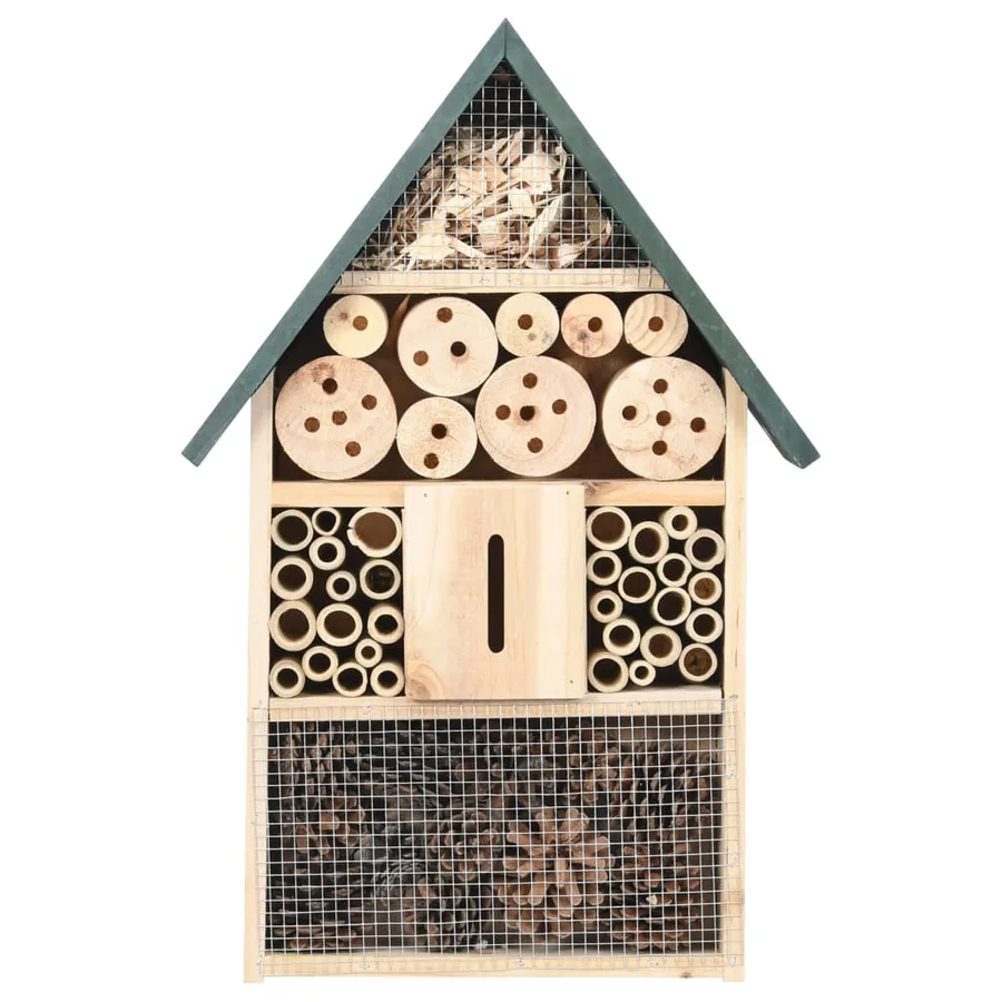 Hôtel à insectes 31x10x48 cm Bois de sapin - 2