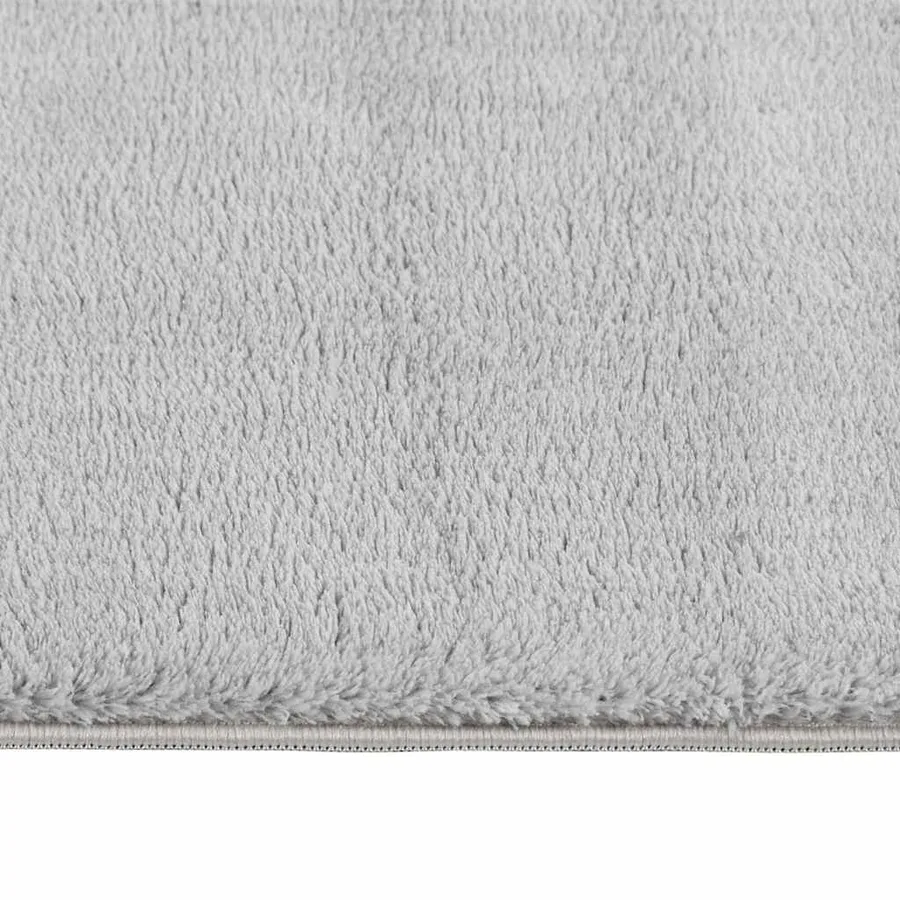 Tapis shaggy doux lavable 160x230 cm Antidérapant Gris - 5