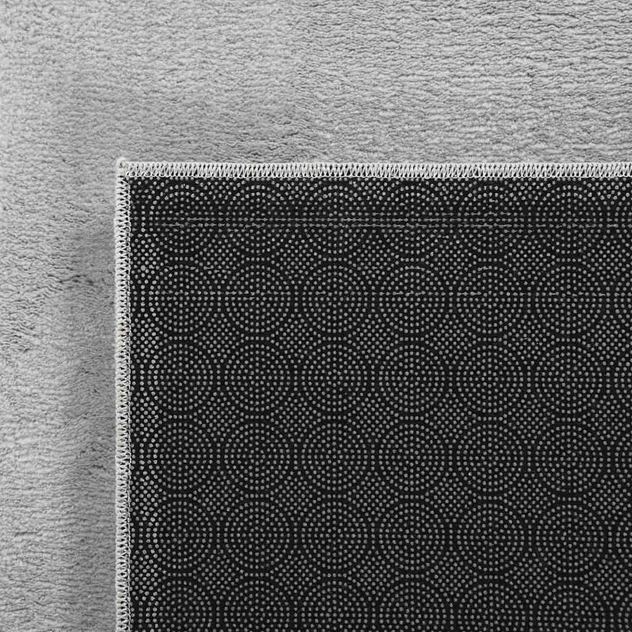 Tapis shaggy doux lavable 160x230 cm Antidérapant Gris - 6