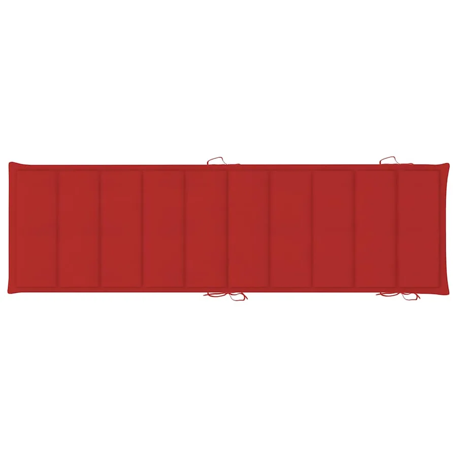 Chaises longues lot de 2 avec table et coussins Acacia solide - 10