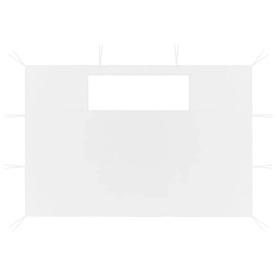 Parois latérales de belvédère avec fenêtres 2 pcs Blanc - 2