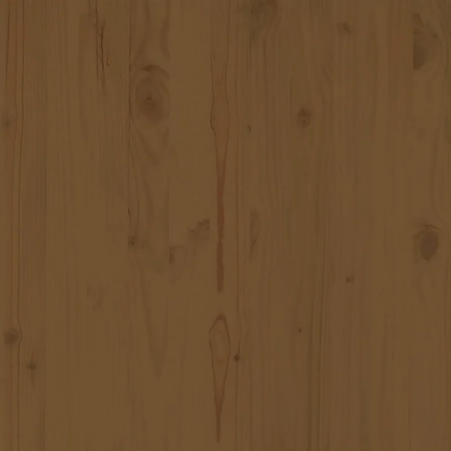 Canapés centraux de jardin 3 pcs marron miel bois de pin massif - 9