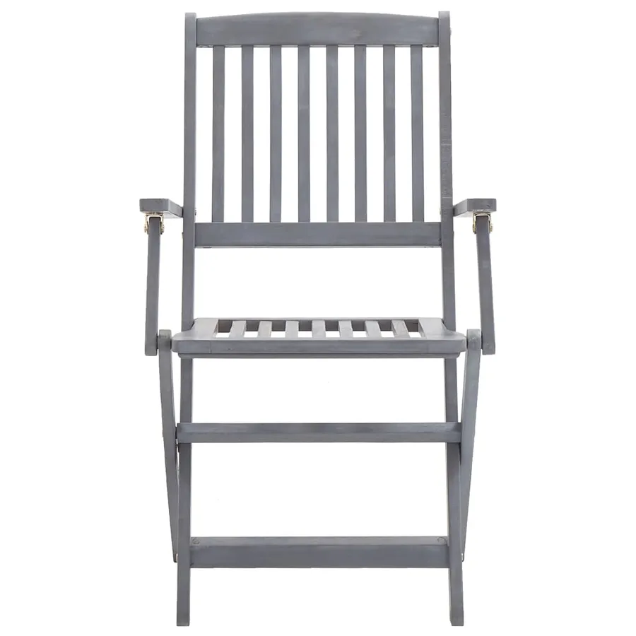 Chaises pliables d'extérieur lot de 6 et coussins Bois d'acacia - 4