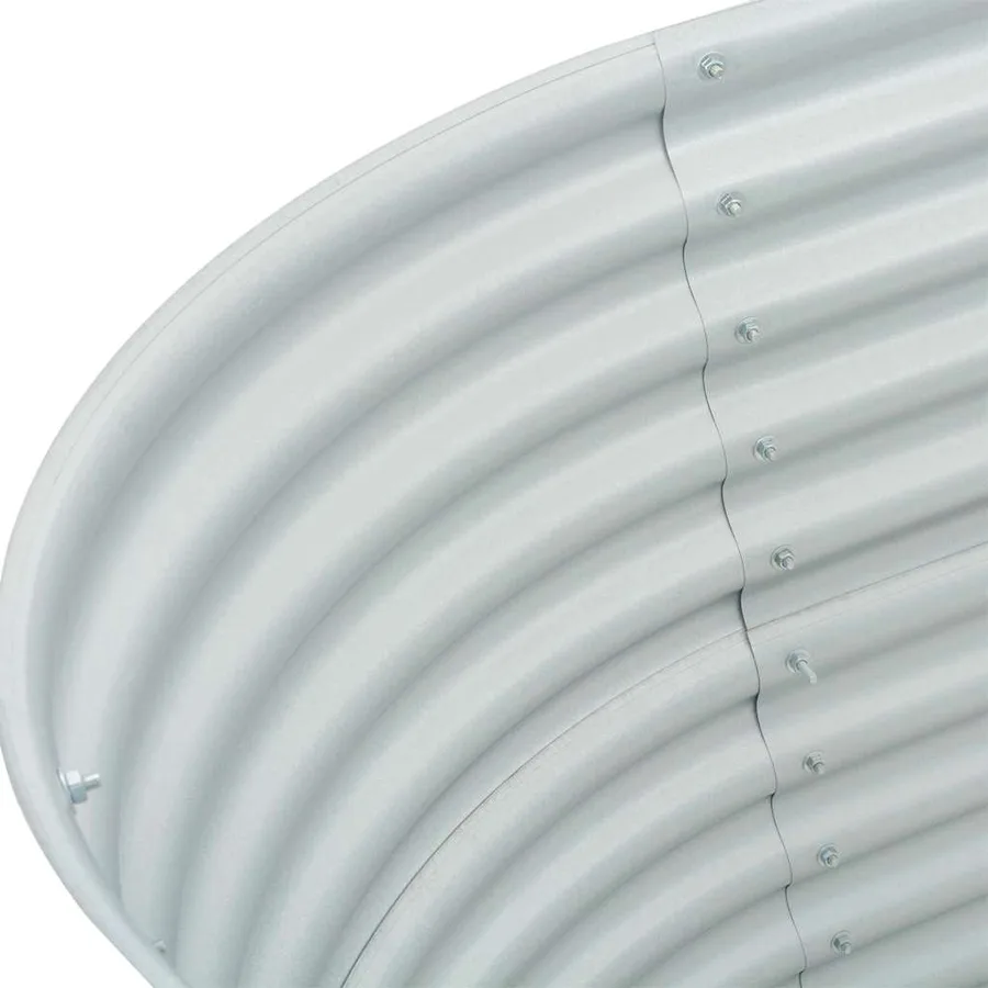 Lit surélevé de jardin 160x80x81 cm Acier galvanisé Argenté - 6