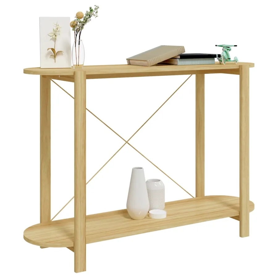 Table console 110x38x75 cm Bois d'ingénierie - 4