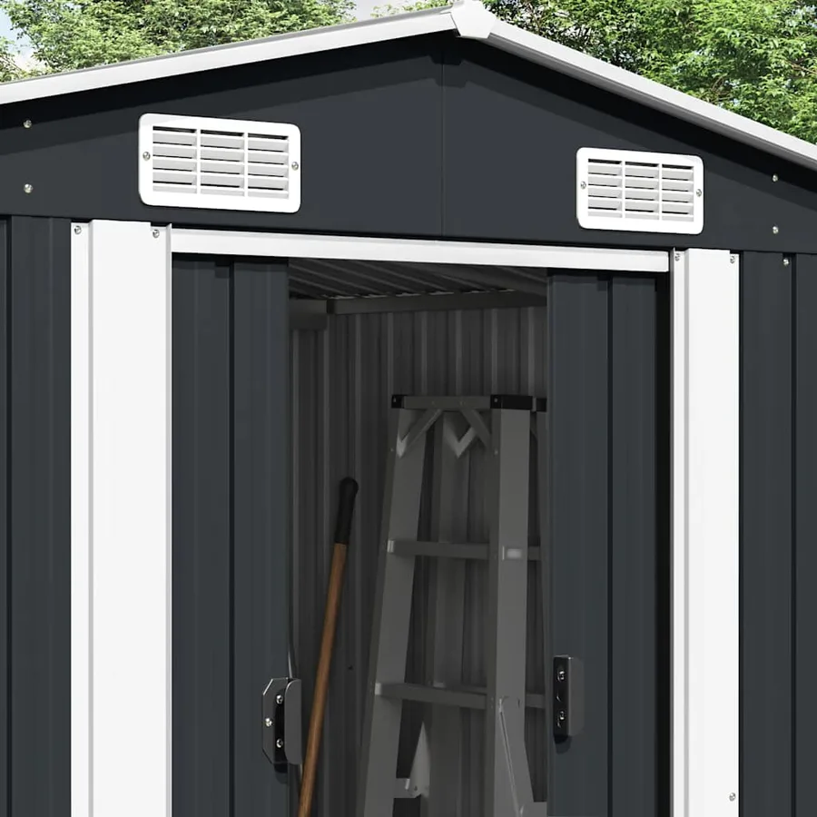 Abri de jardin 257x580x181 cm Métal Anthracite - 3