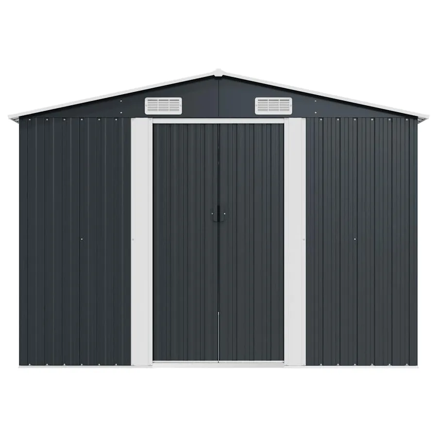 Abri de jardin 257x580x181 cm Métal Anthracite - 5