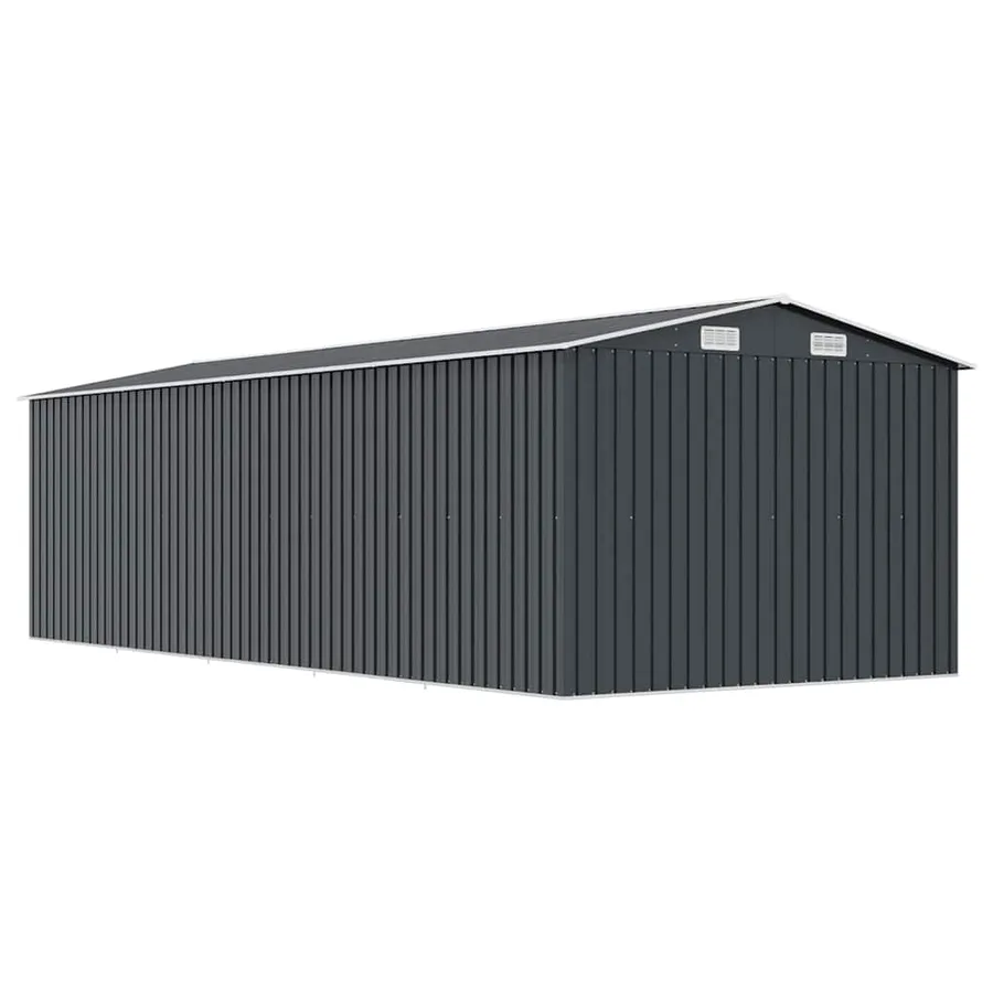 Abri de jardin 257x580x181 cm Métal Anthracite - 7