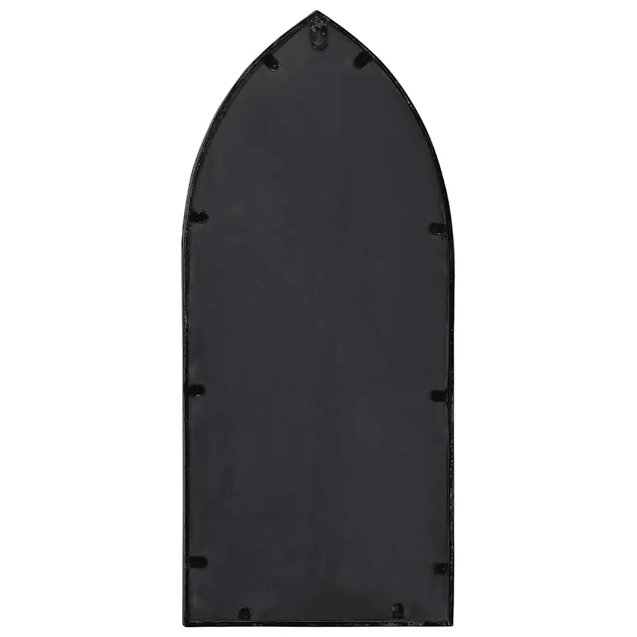 Miroir de jardin Noir 70x30 cm Fer pour utilisation extérieure - 4