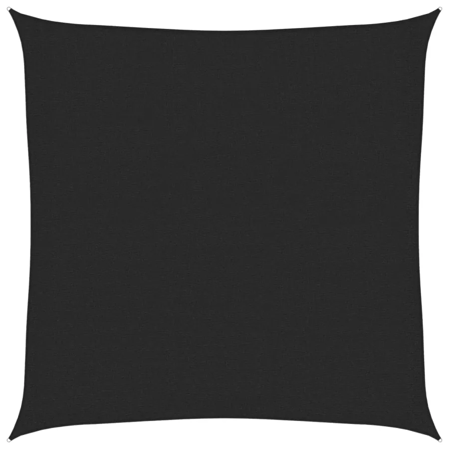 Voile d'ombrage 160 g/m² Noir 3x3 m PEHD - 2