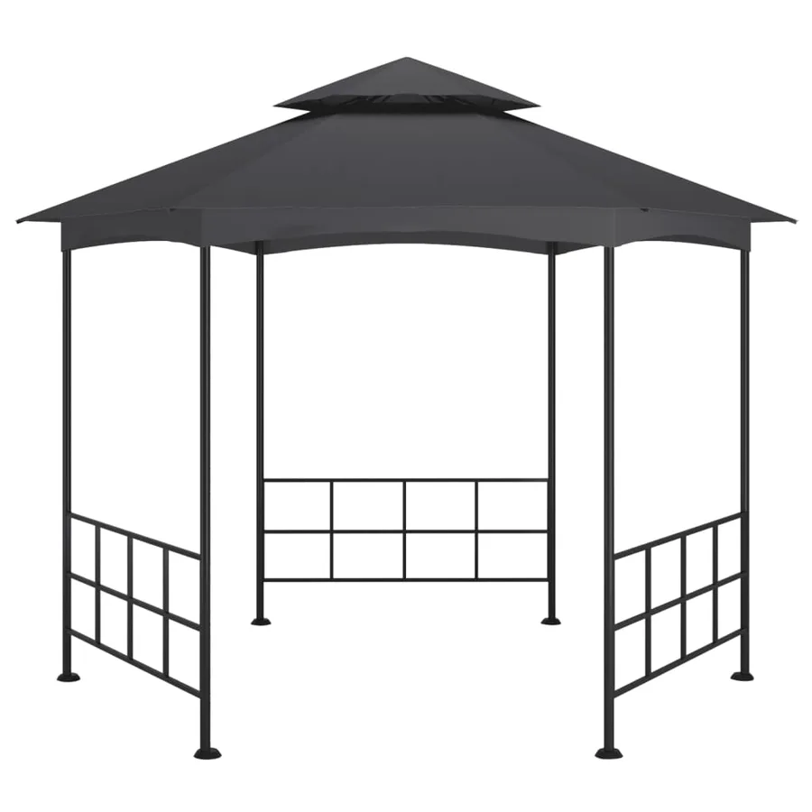 Belvédère avec parois 3,1x2,7 m Anthracite - 4