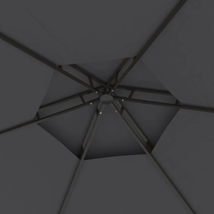 Belvédère avec parois 3,1x2,7 m Anthracite - 5