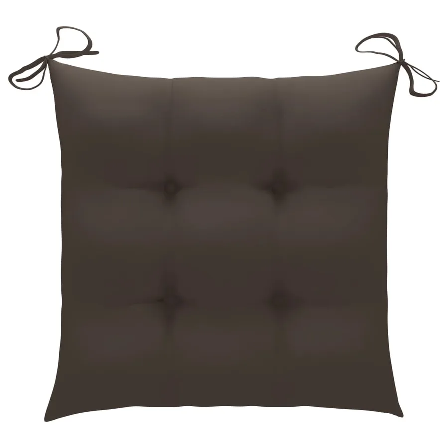 Chaises pliables de jardin lot de 6 avec coussins Bois d'acacia - 12