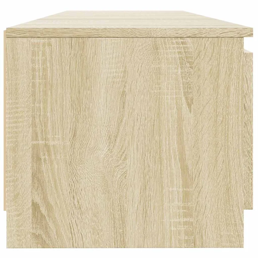 Meuble TV avec lumières LED chêne sonoma 140x40x36 cm - 10