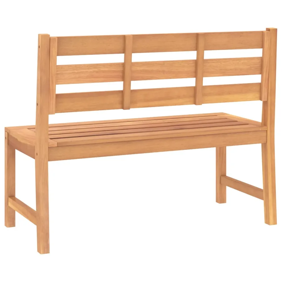 Banc de jardin 114 cm Bois de teck solide - 5