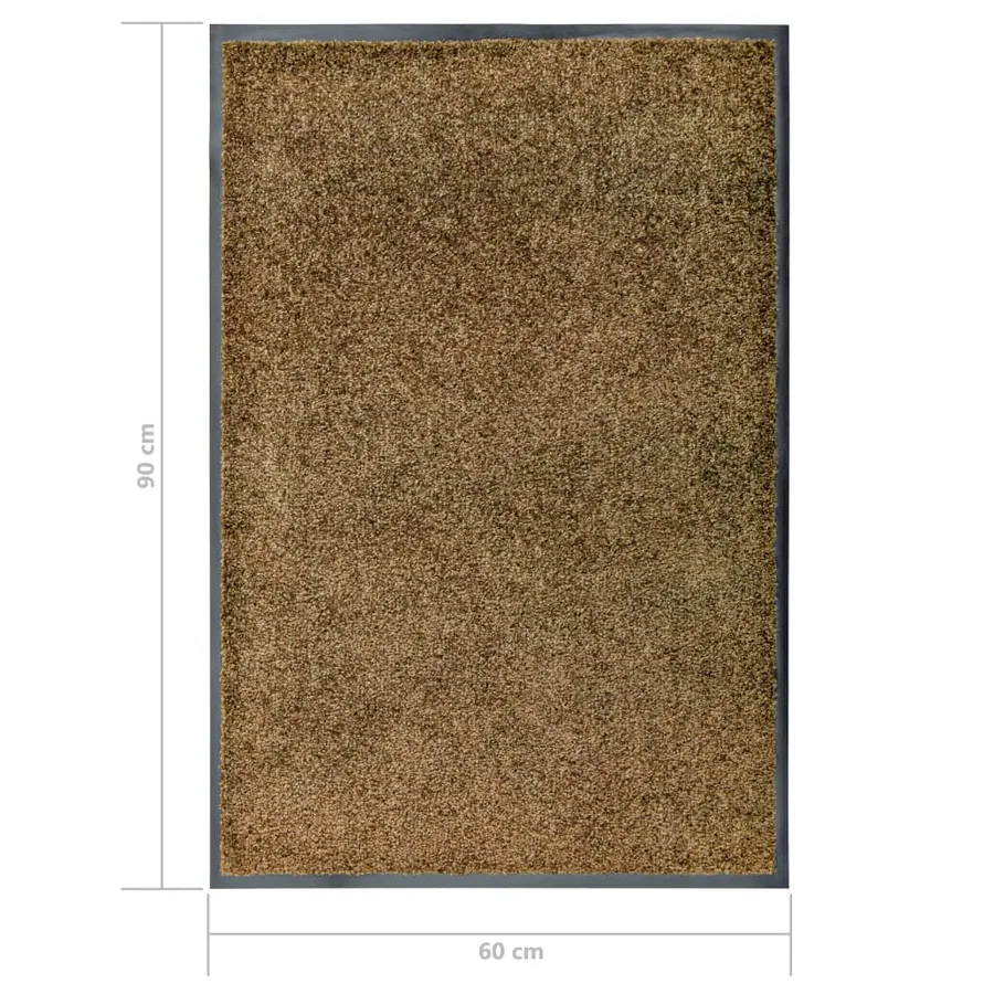 Paillasson lavable Marron 60x90 cm - 6