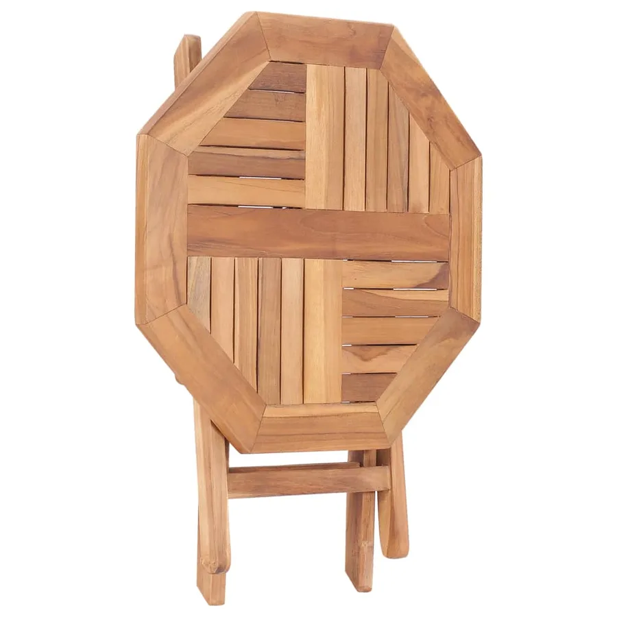 Table pliable de jardin 45x45x45 cm Bois de teck solide - 4
