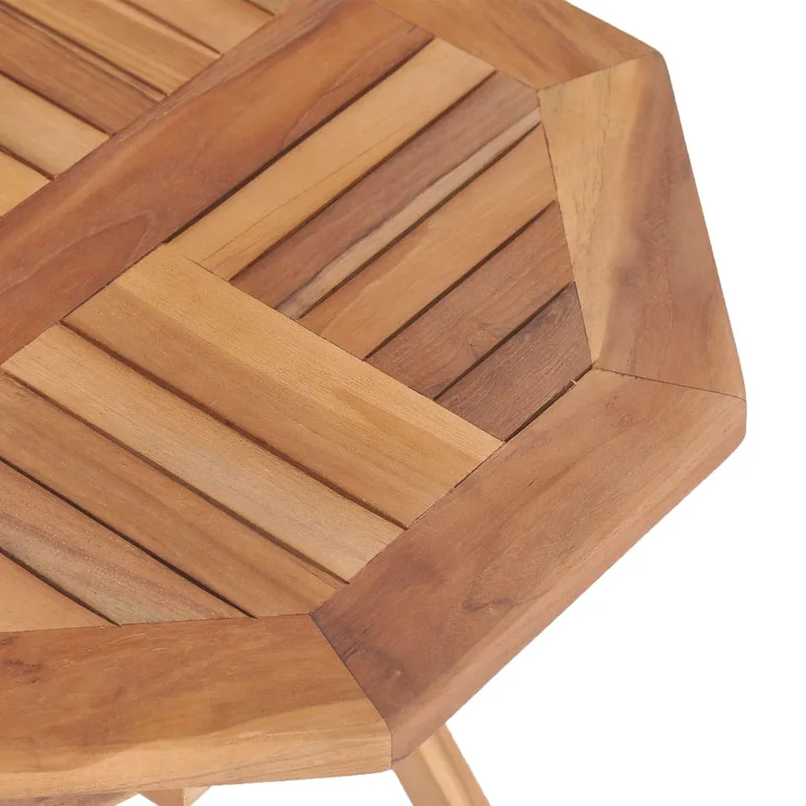 Table pliable de jardin 45x45x45 cm Bois de teck solide - 6