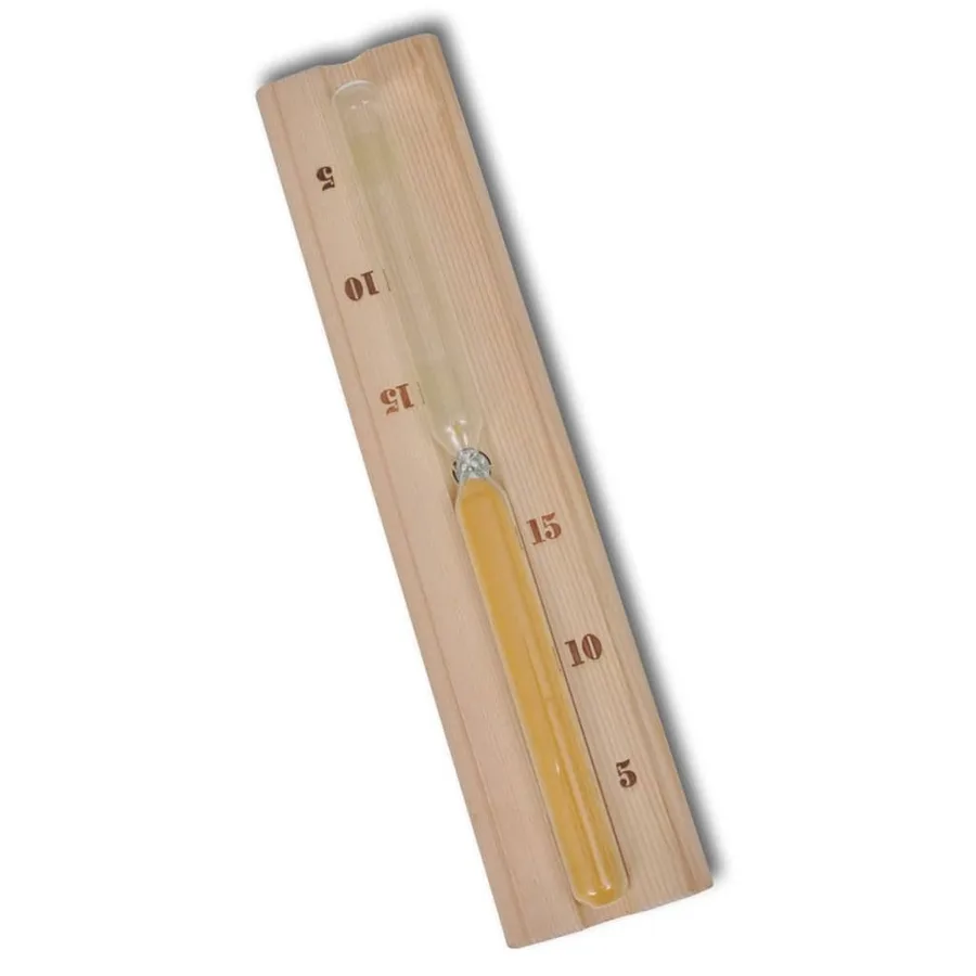 Accessoires sauna 5 pcs Seau Cuillère Sablier Thermo-hygromètre - 4