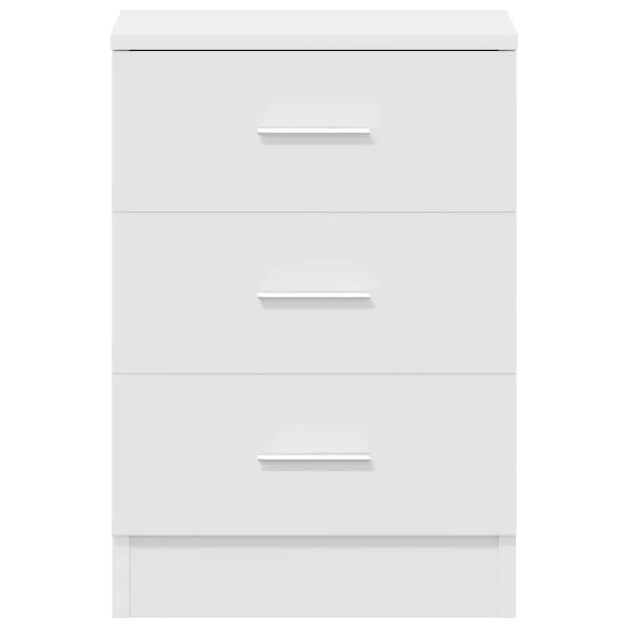 Tables de chevet 2 pcs Blanc 38x35x56 cm Bois d'ingénierie - 7