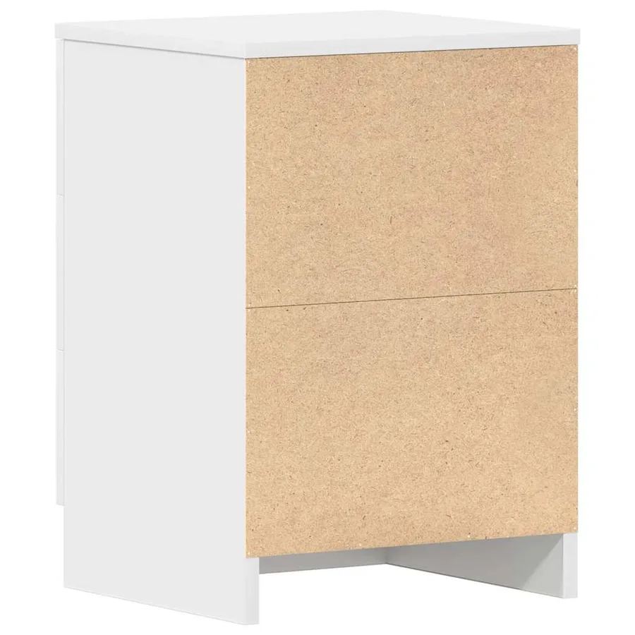 Tables de chevet 2 pcs Blanc 38x35x56 cm Bois d'ingénierie - 9