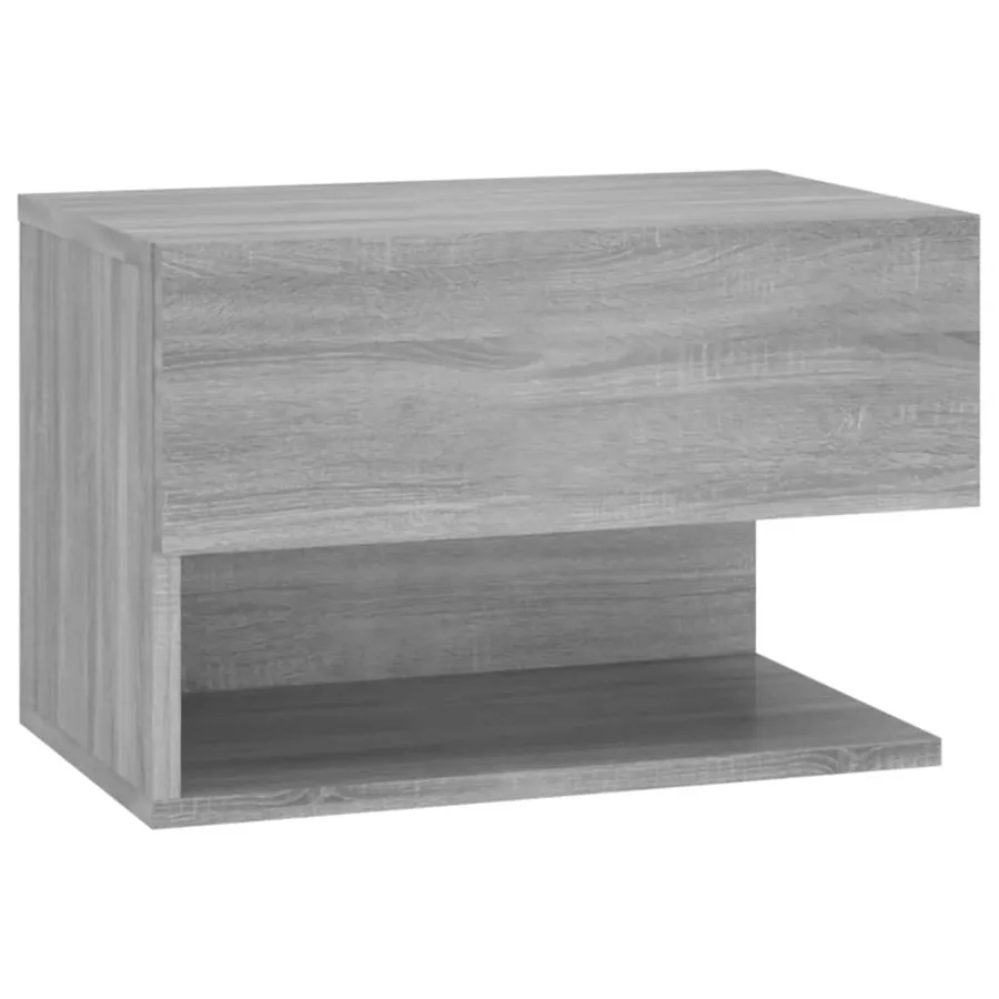 Tables de chevet murales 2 pcs Sonoma gris - 4
