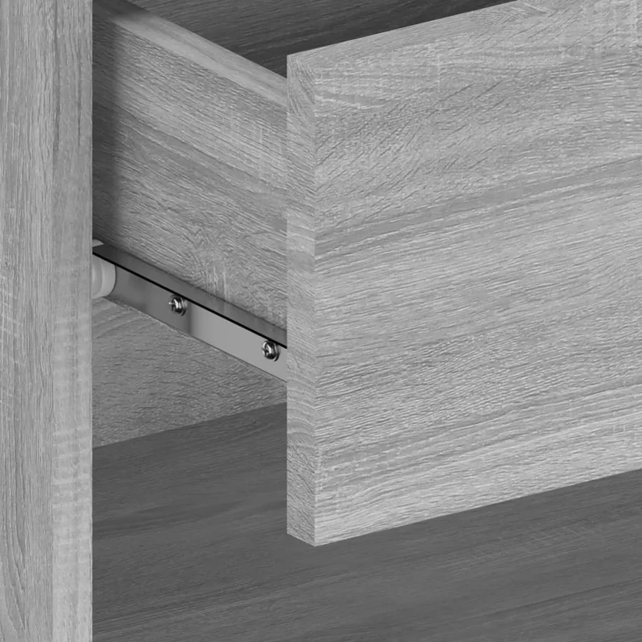 Tables de chevet murales 2 pcs Sonoma gris - 7