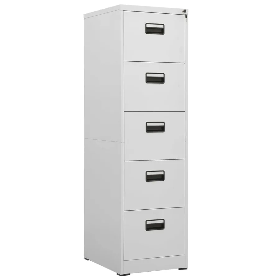 Classeur Gris clair 46x62x164 cm Acier