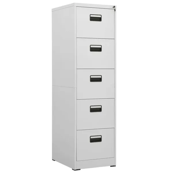 Classeur Gris clair 46x62x164 cm Acier