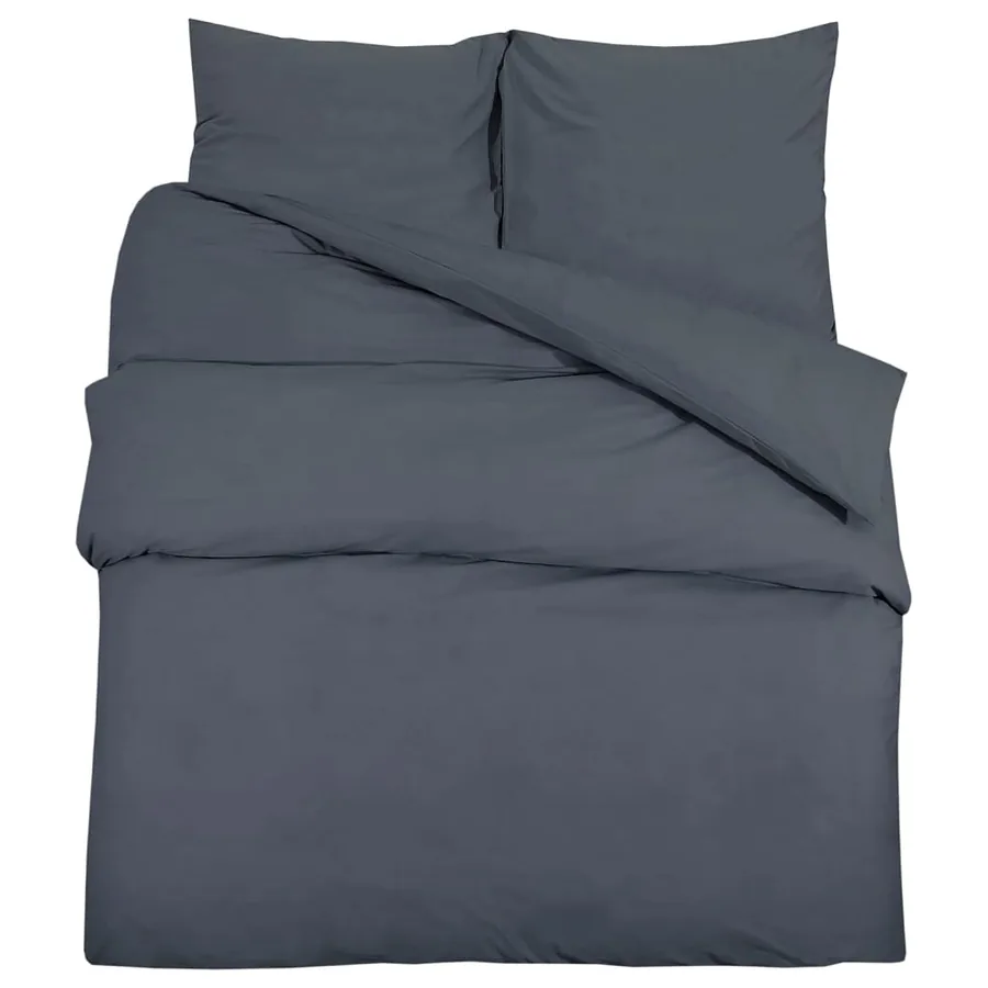 Ensemble de housse de couette Anthracite 220x240 cm Coton - 2