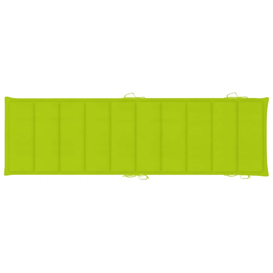 Chaise longue de jardin avec coussin Bois d'acacia solide - 11