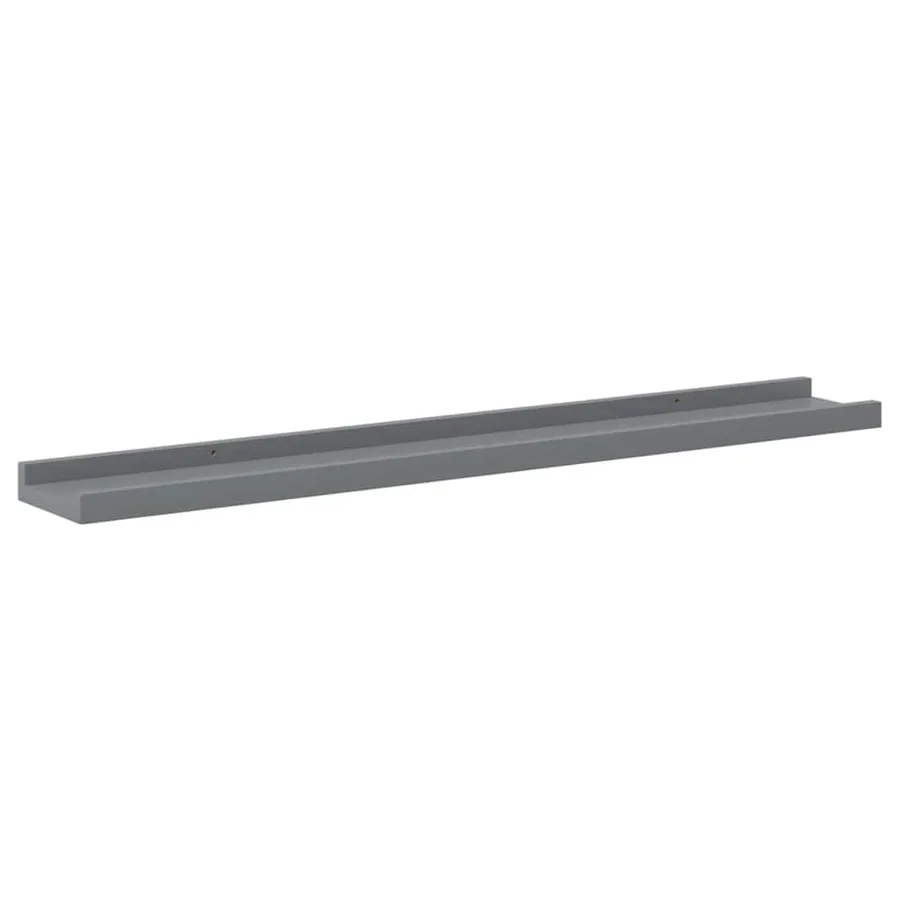 Étagères murales 4 pcs Gris 80x9x3 cm - 5
