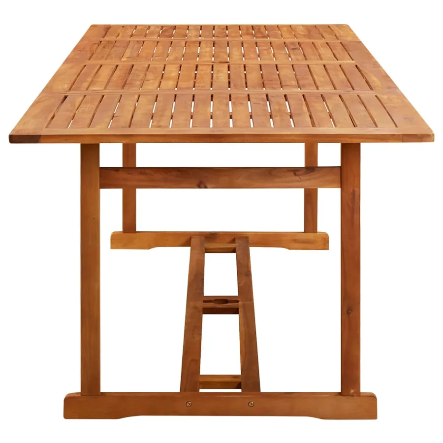 Table à dîner de jardin 220x90x75 cm Bois d'acacia massif - 3