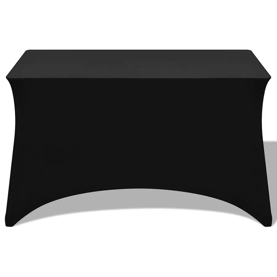 Housses extensibles pour table 2 pièces 183 x 76 x 74 cm Noir - 2