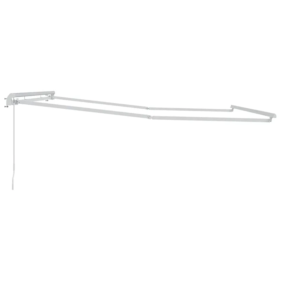 Cadre d'auvent Blanc 400 × 300 cm Aluminium - 5