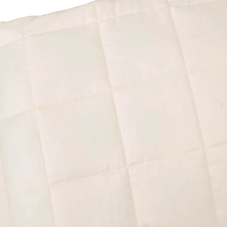 Couverture lestée Crème clair 200x200 cm 13 kg Tissu - 4
