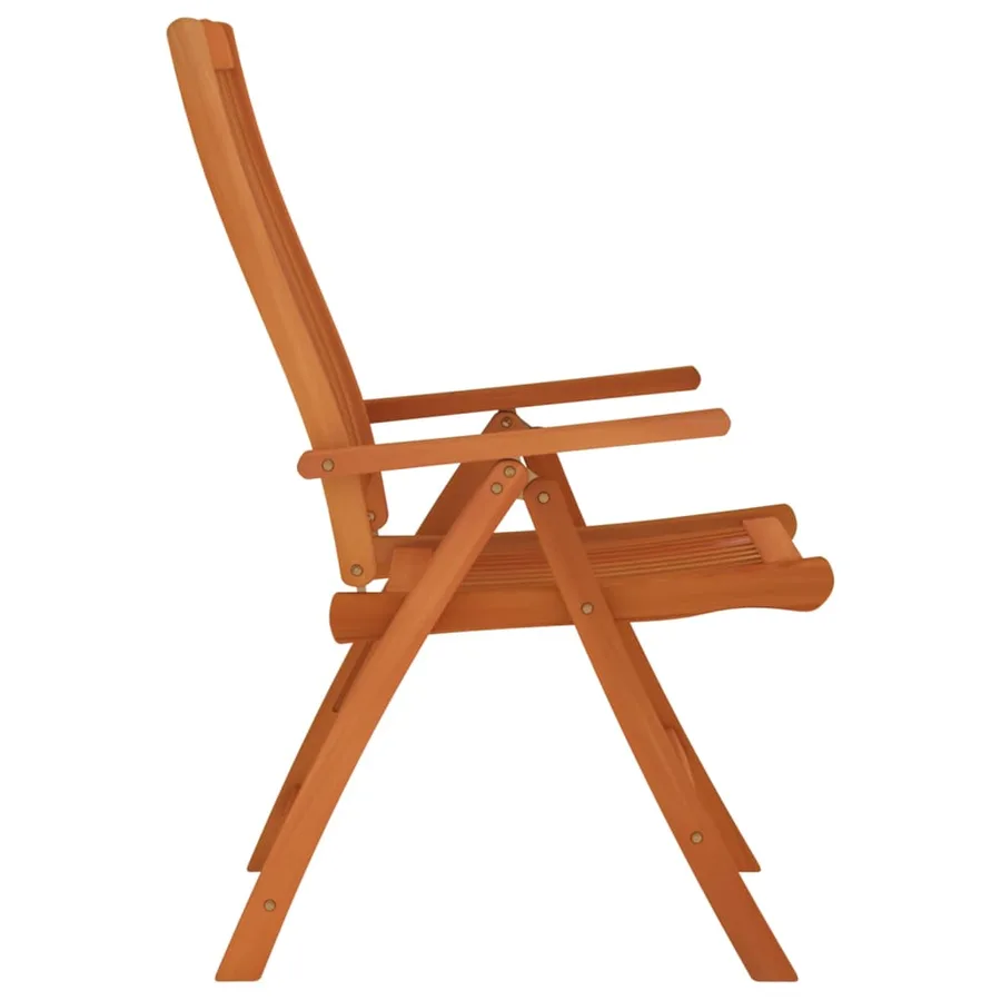 Chaises de jardin pliables lot de 4 Bois d'eucalyptus massif - 5