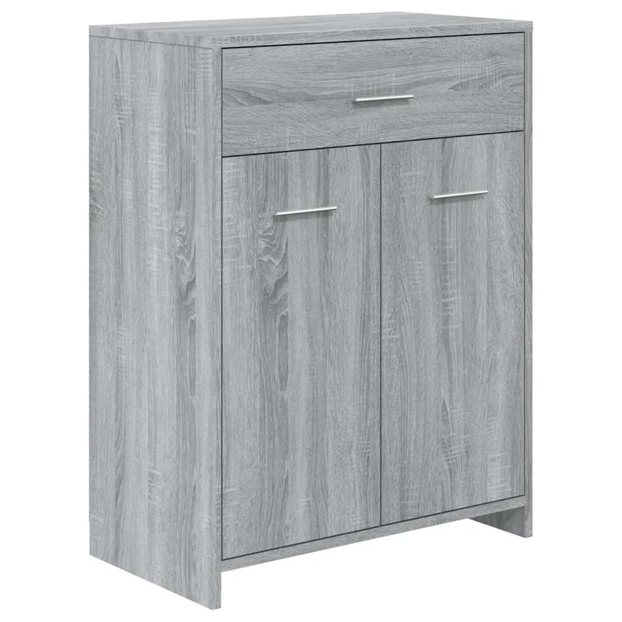 Armoire de bain Sonoma gris 60x33x80 cm Bois d'ingénierie - 2