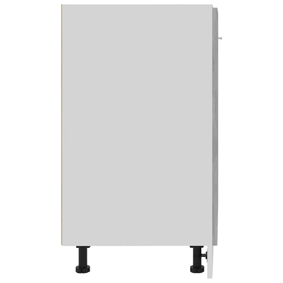 Meuble bas "Lyon" Gris béton 60 x 46 x 81,5 cm Bois d'ingénierie - 7